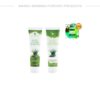 A product photo of the Forever Aloe-Jojoba Shampoo and Conditioner hair care bundle, with each white and green bottle showcasing an aloe plant graphic. The image includes a "Global Green Beauty Awards 2021 Winner" badge.