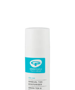 An image of Green People Gradual Tan Moisturiser for all skin types, with 89% organic ingredients.